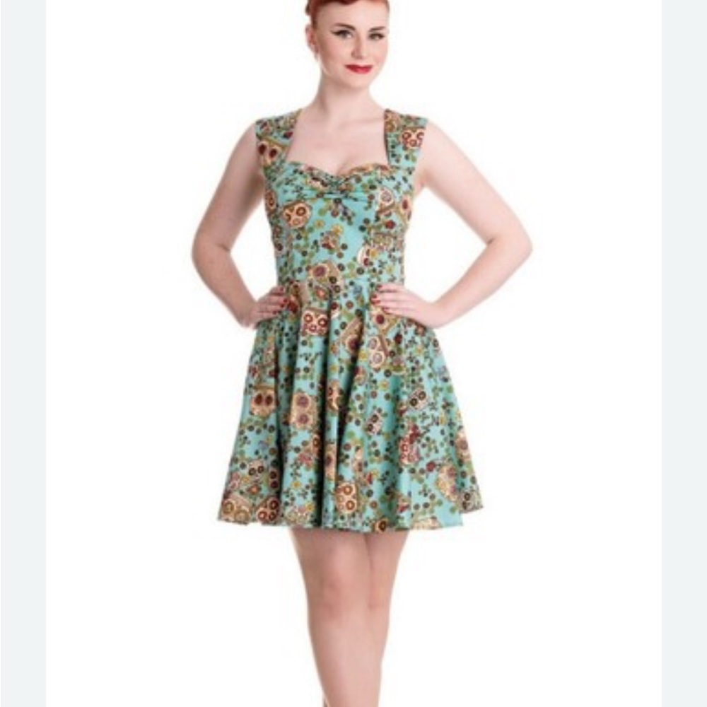Hell Bunny Day Of The Dead Sweetheart Sundress